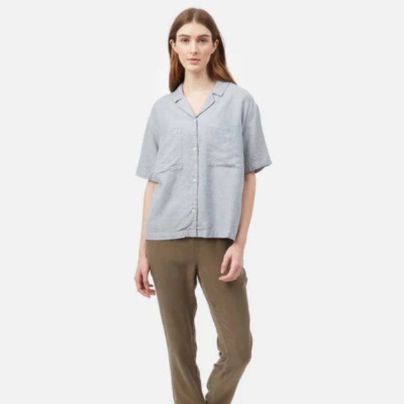 Tentree | Hemp Resort Short Sleeve Button Down Shirt - Size XL - Picture 9 of 12